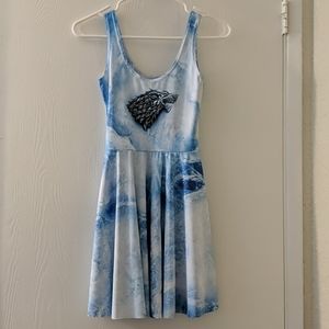 Black milk team stark scoop skater dress xs